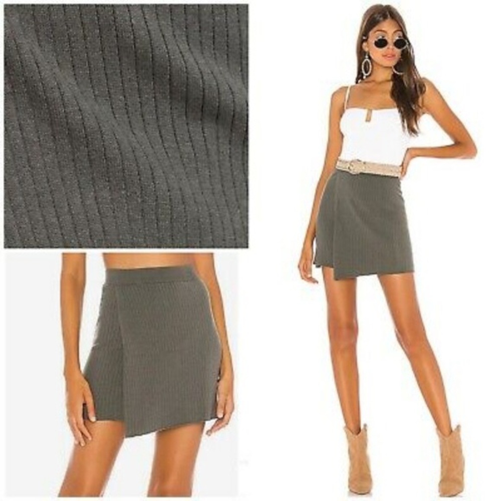 Free People Mod Ribbed Skirt Sz M